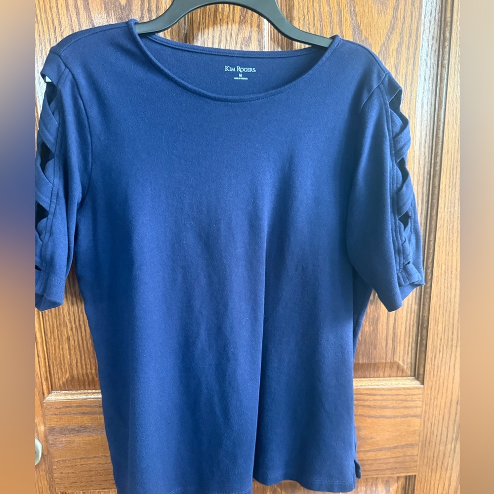 Kim Rogers Women's Short Sleeve Navy Tee